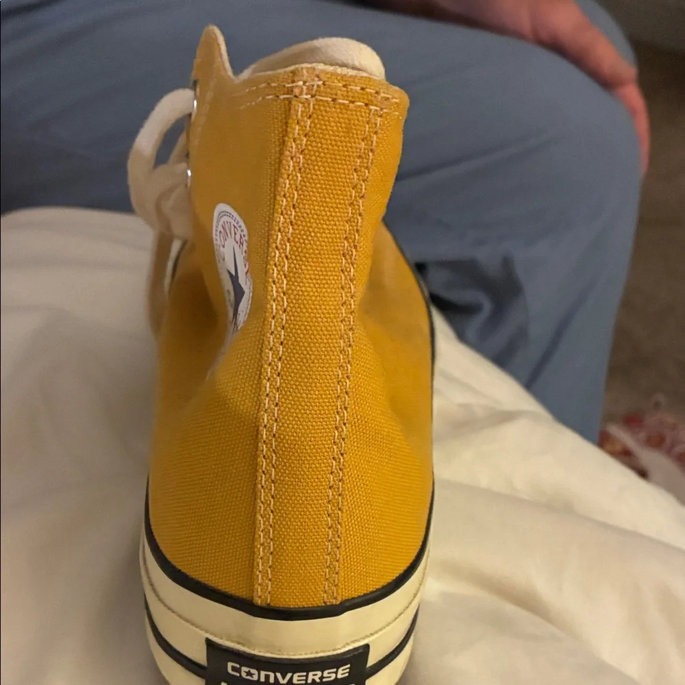 Converse Yellow High Top Canvas Sneakers - Picture 3 of 5